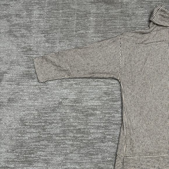 CJ Banks Sweater Womens 2X Beige Black Cowl Neck Soft Cozy New with Tags - Picture 6 of 13